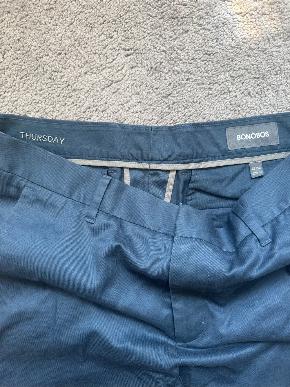 Bonobos Weekday Warrior- Slate Blue Men's Dress Pants - Tailored